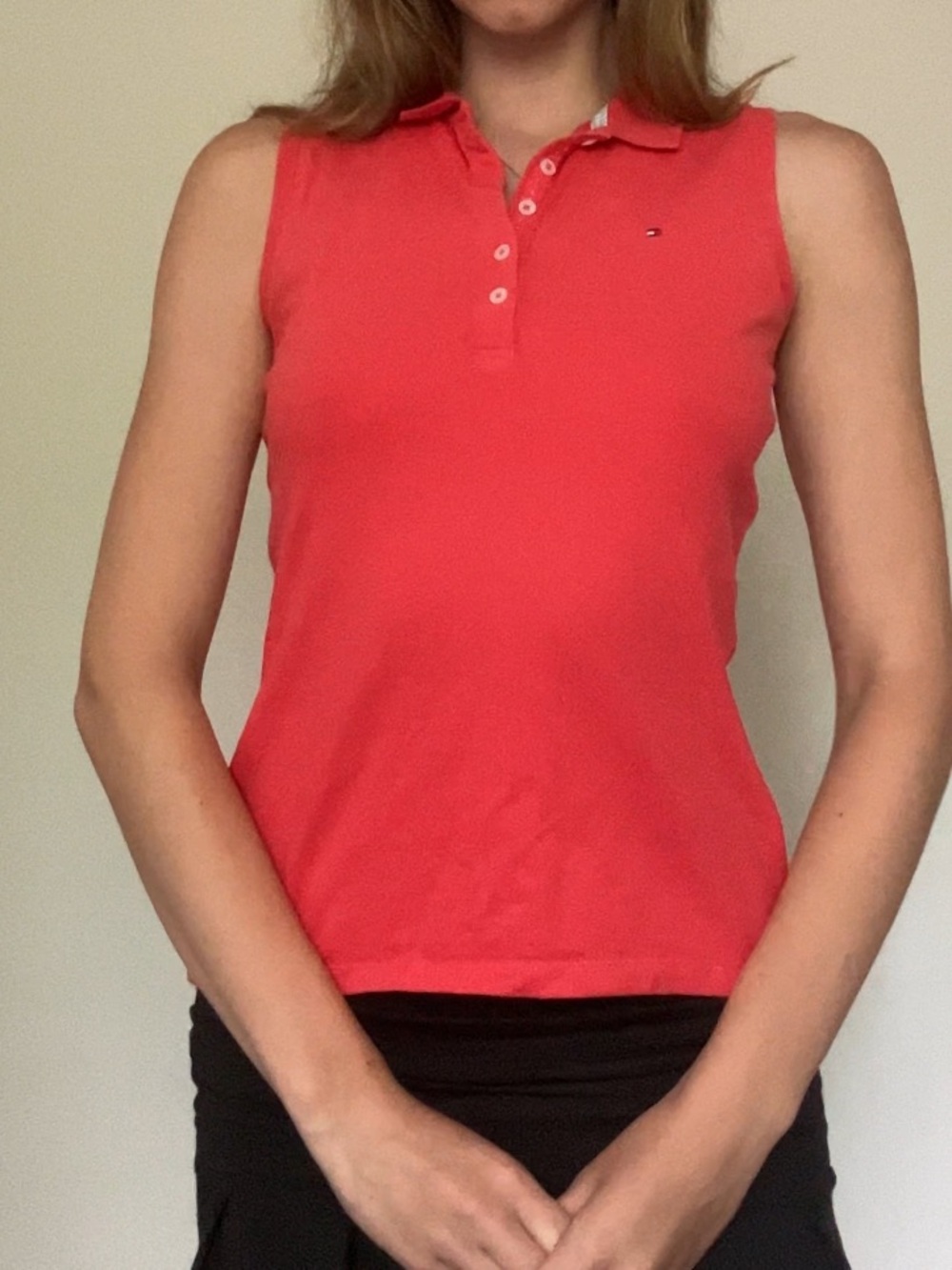 Tommy Hilfiger Coral Sleeveless Polo Tank